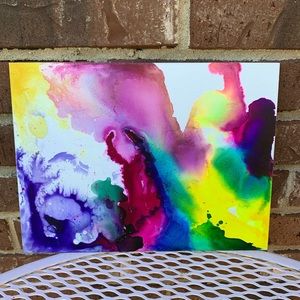 Small work of abstract art 9x12